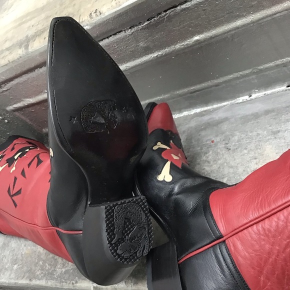 NWT RARE LIBERTY BOOT COMPANY Custom Handmade Bad Kitty Cowboy Boots - Picture 9 of 16